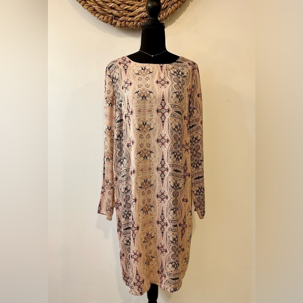 Culture Filigree Print Shift Dress Size Large